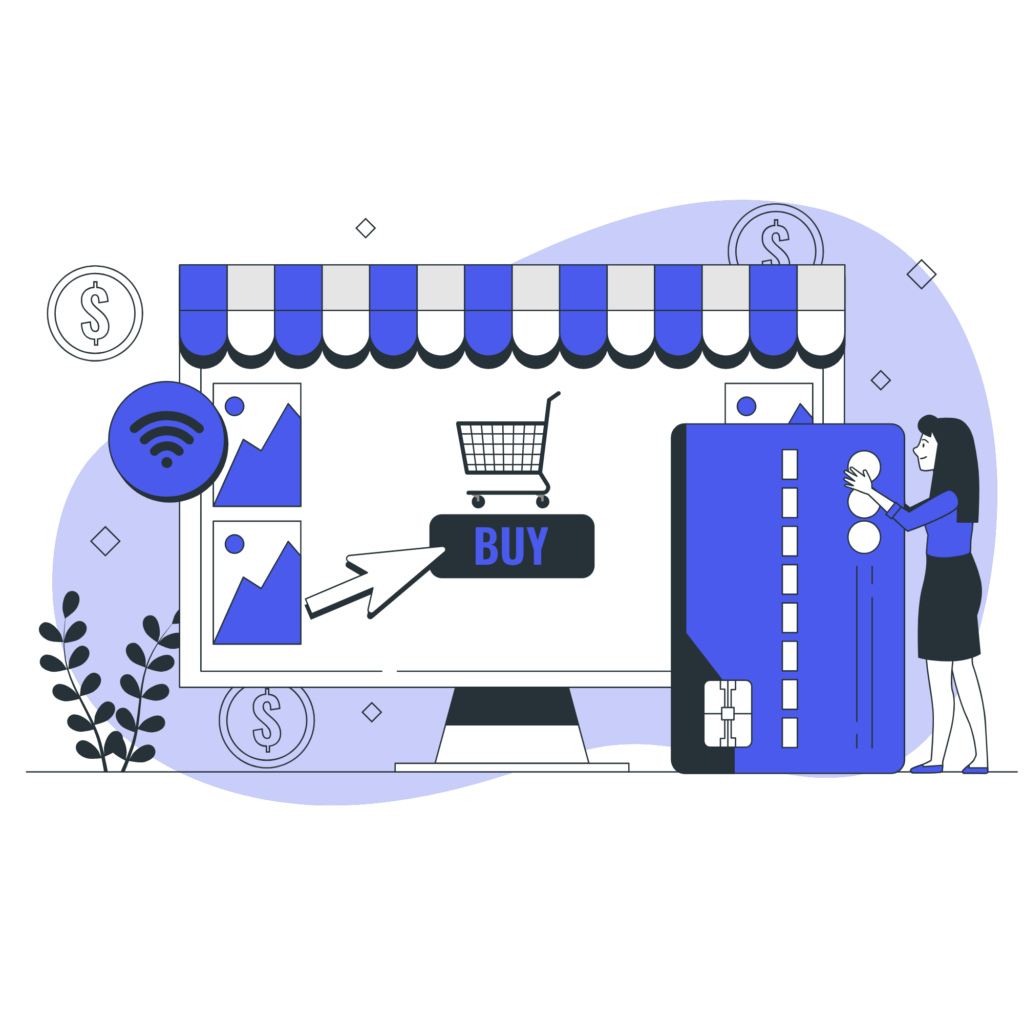 Ilustración de e-commerce