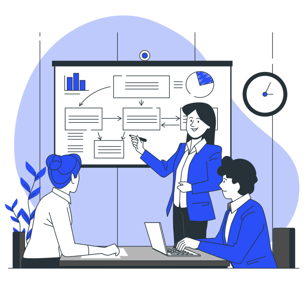 Ilustración de consultoría tecnológica