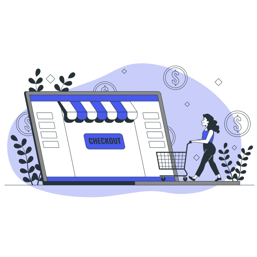 Ilustración de e-commerce