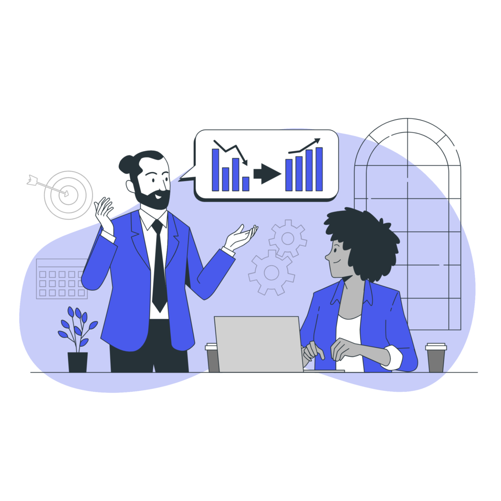 Ilustración de consultoría tecnológica